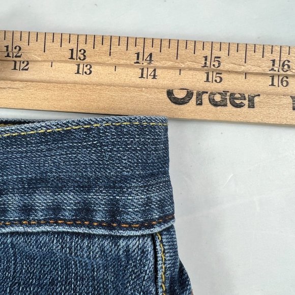 Lucky Brand Shorts Women's 27 Easy Rider Blue Fade Whisker Cut Off Denim Jorts - Picture 16 of 16